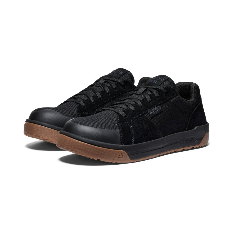 シューズ Kento Keen Utility Kenton #1028749 Men's Low Carbon-Fiber Safety Toe